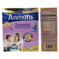 REFILL ANMUM ESSENTIAL LANGKAH 4 PERISA ASLI (TANPA GULA TAMBAHAN) - KOTAK