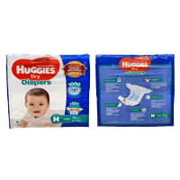 HUGGIES DRY DIAPERS (M72)